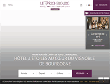 Tablet Screenshot of hotel-lerichebourg.com